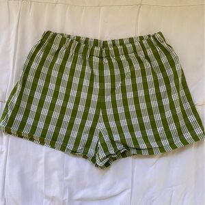 Avocado Green Palaka Shorts